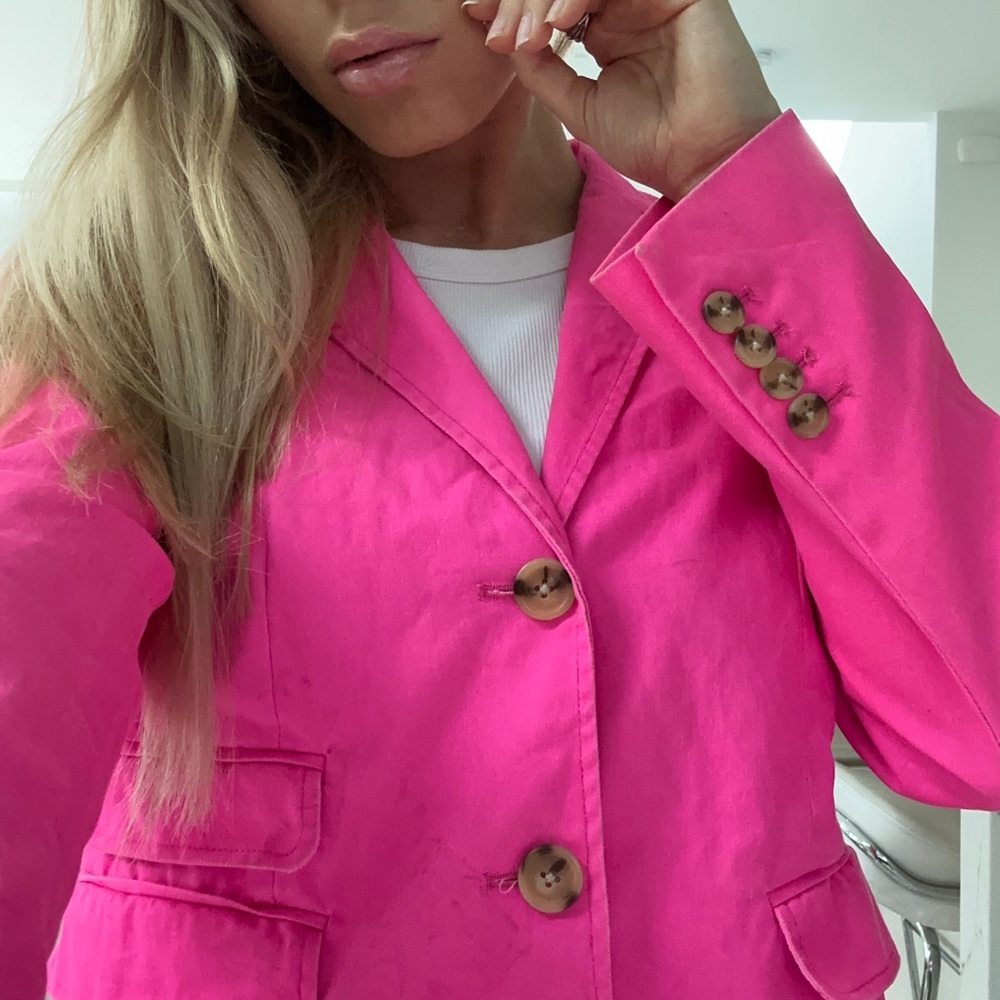 Hot pink CEO BOSS BTCH blazer